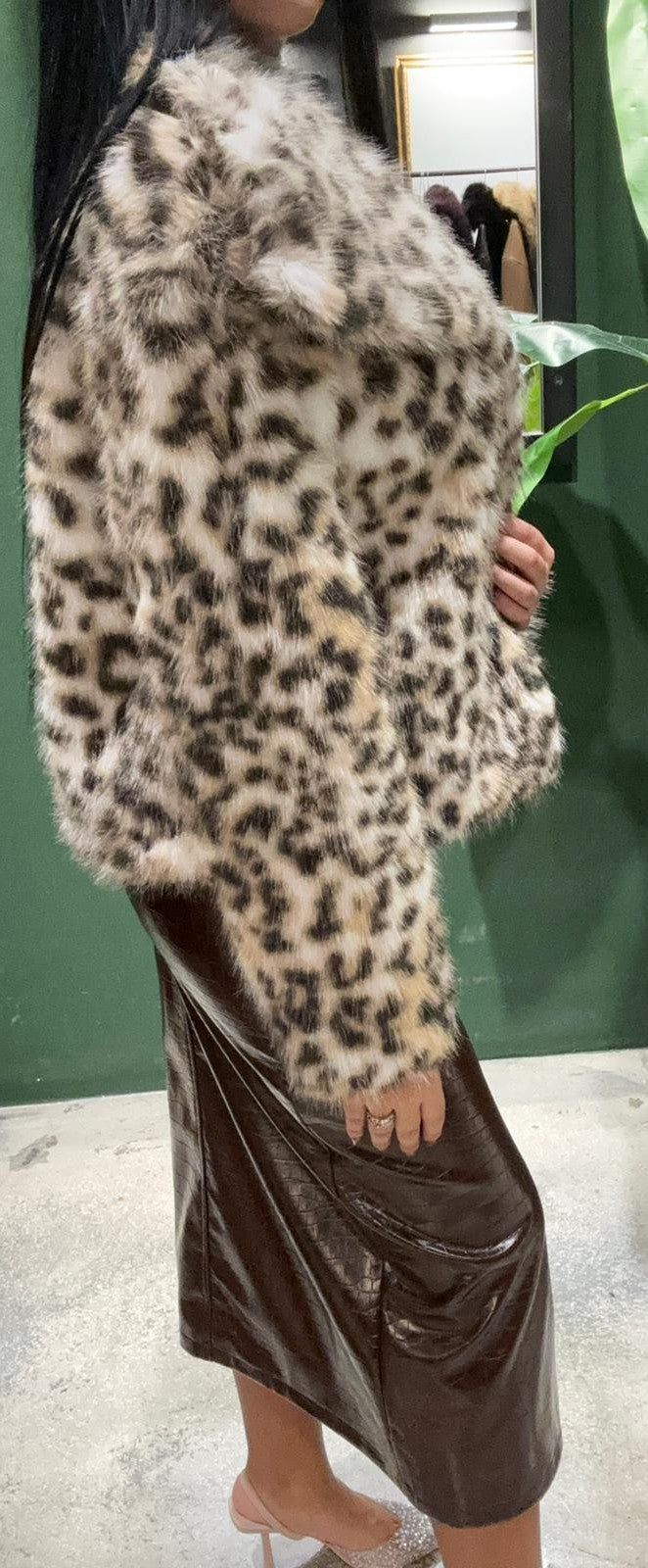 Ecopelliccia stile animalier