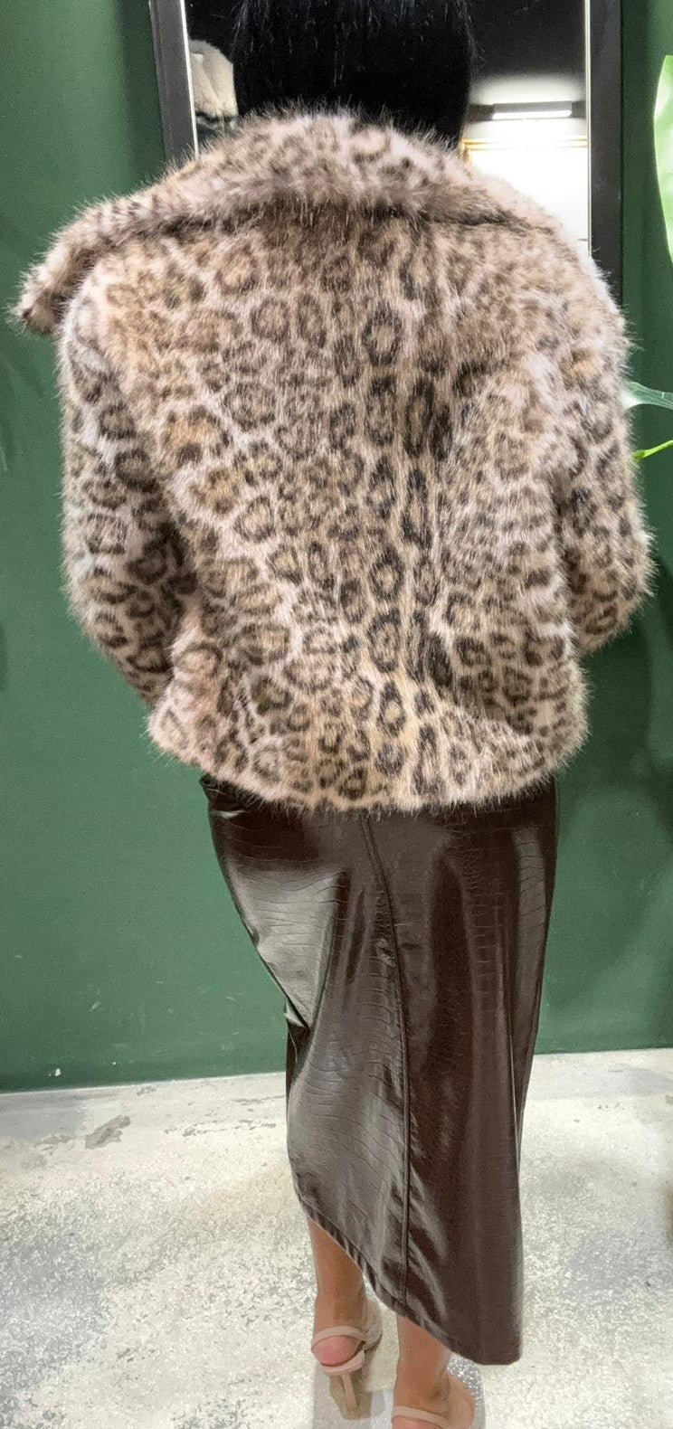 Ecopelliccia stile animalier